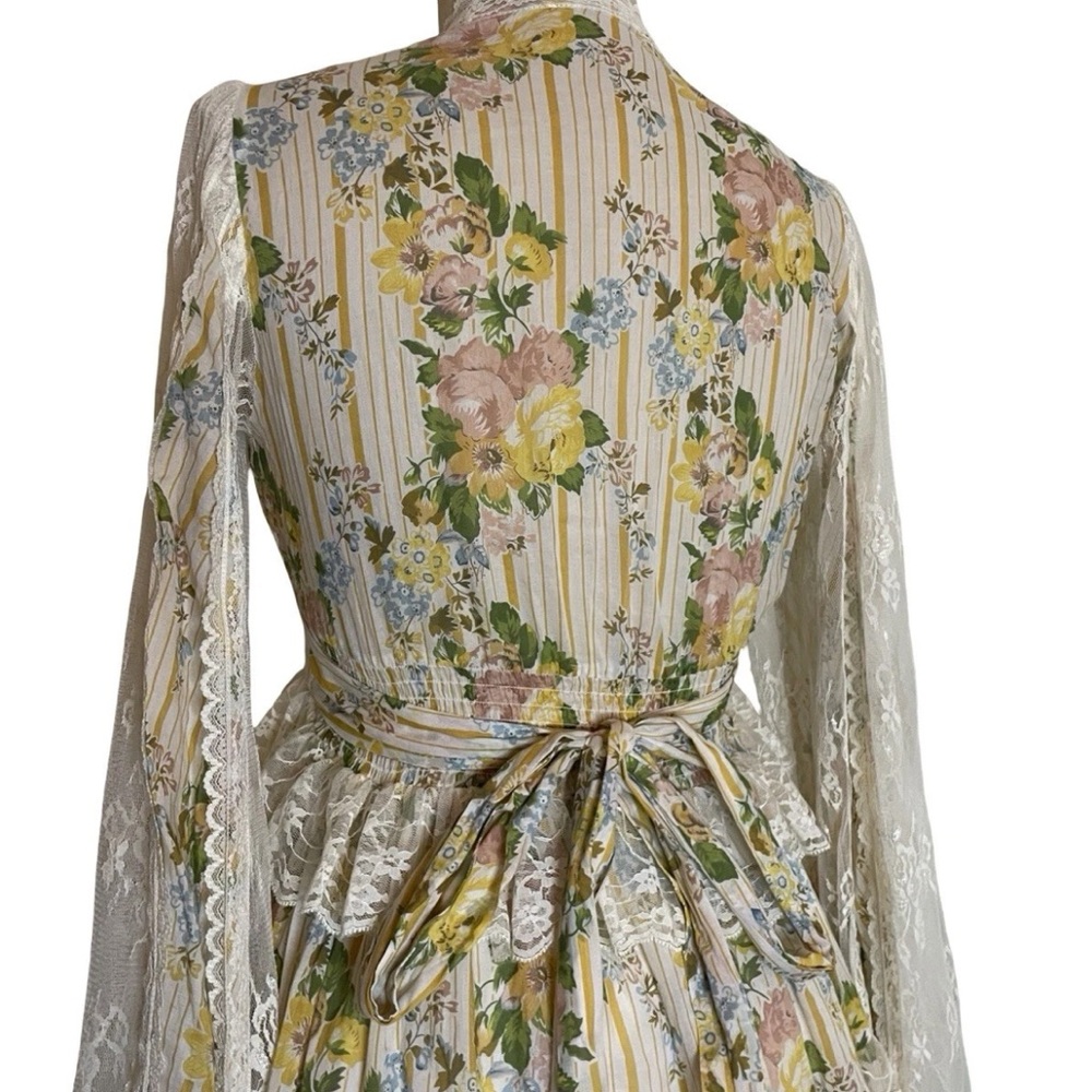 Spell and The Gypsy Collective Dress Women's Small Lace Yellow Boho Hippie - Picture 5 of 8